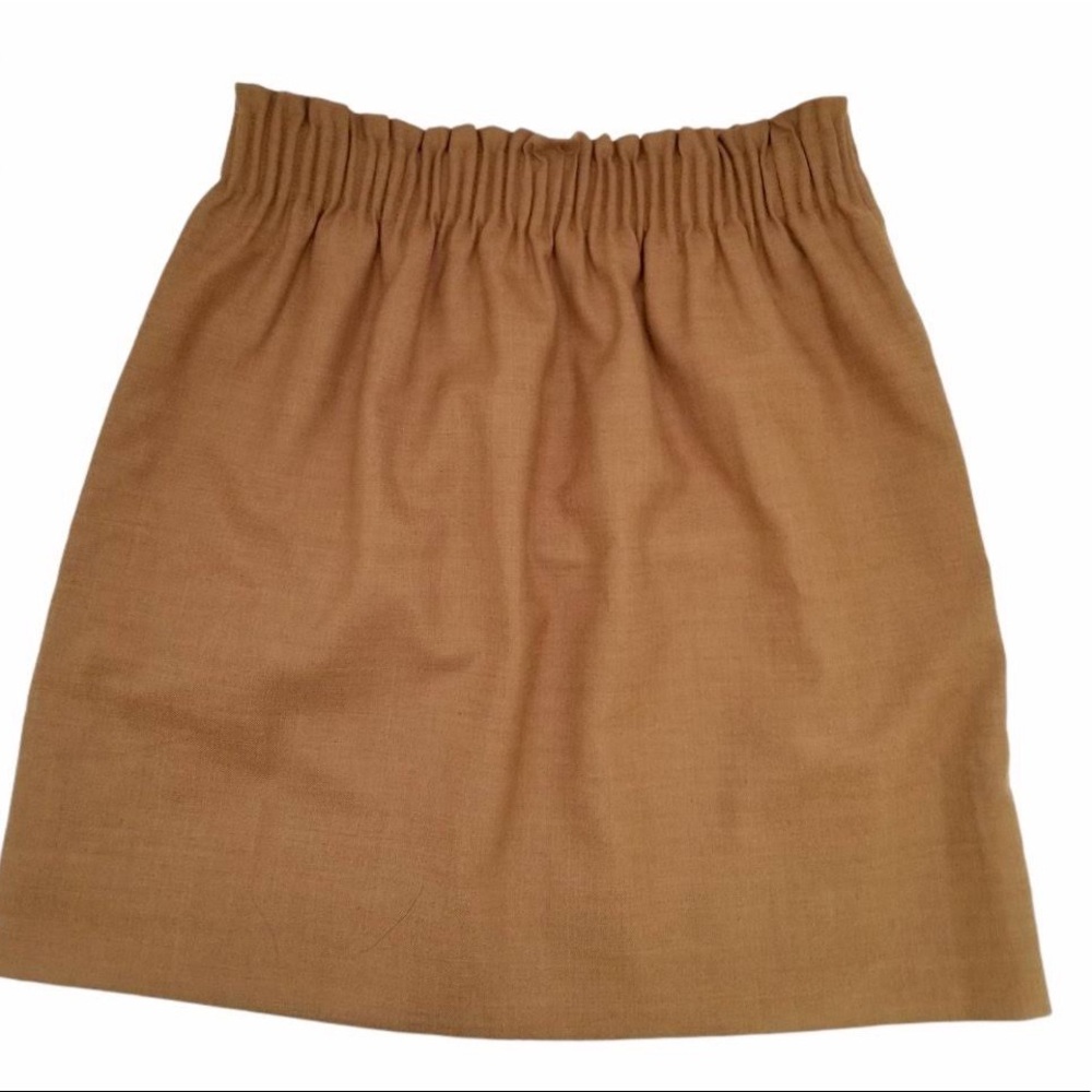 J. Crew tan paper bag skirt, women’s size 0, great condition